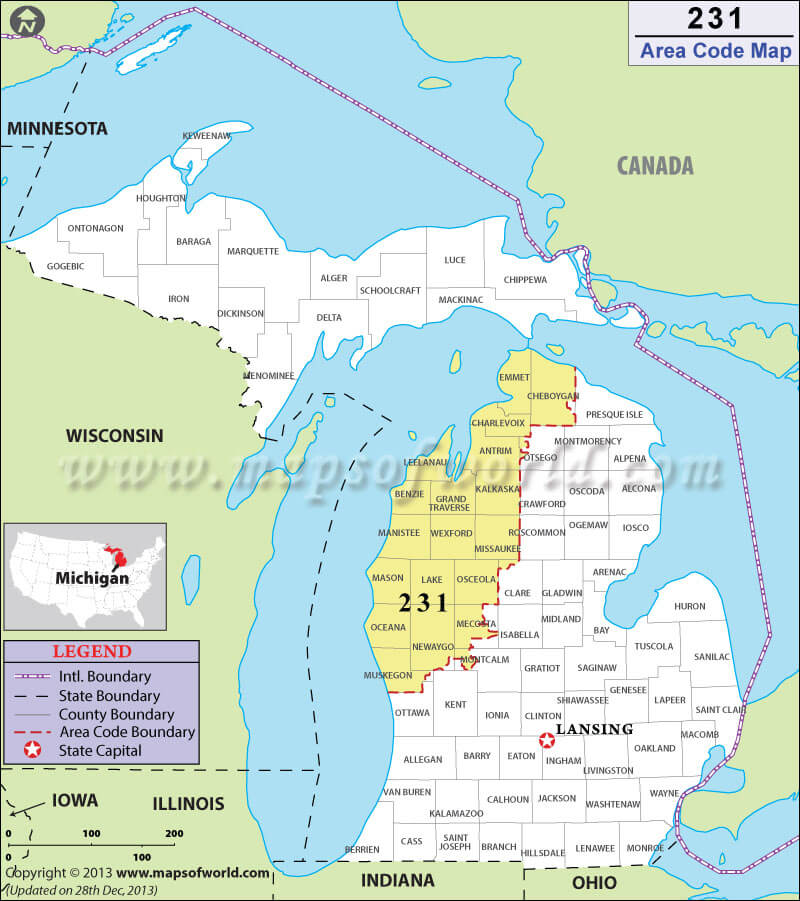 231 area code