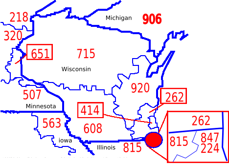 715 area code